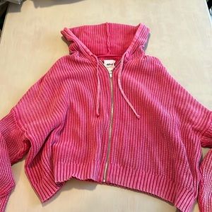 Aerie Pink Sweater Cropped